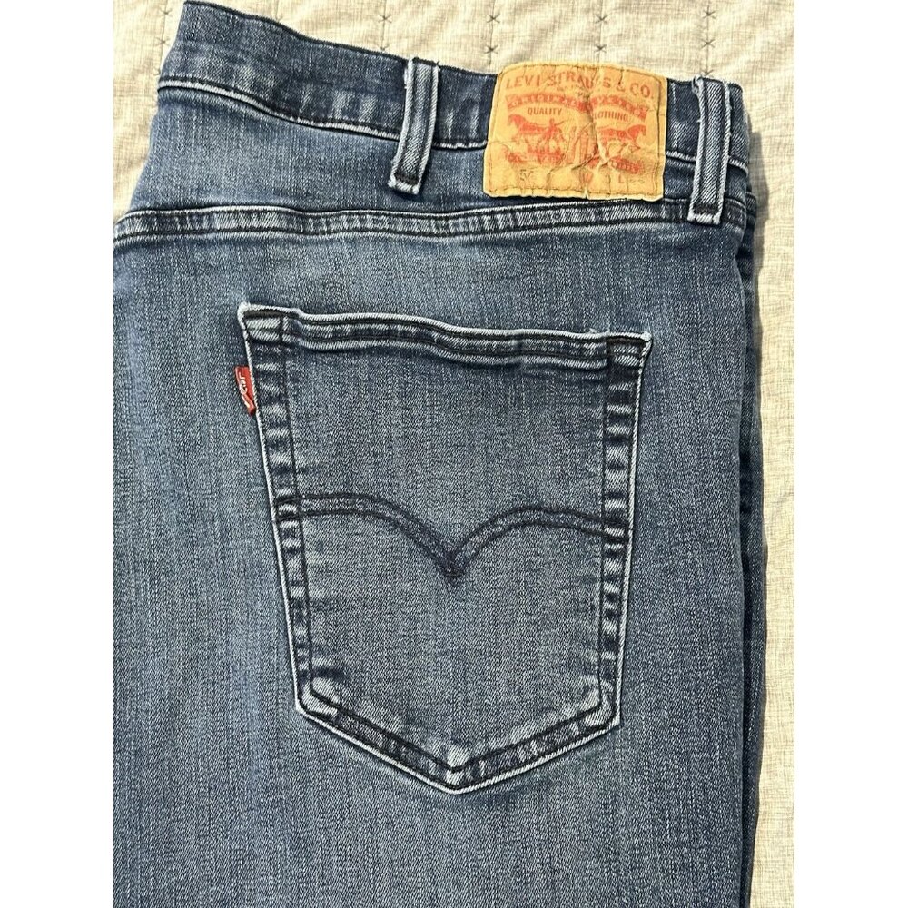 Levi's 515 Women's Bootcut Denim Jeans 40/32 Medium Wash Mid Rise Stretchy Blue - Picture 8 of 13